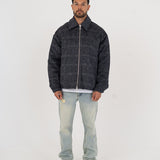 Navy Wool Overshirt