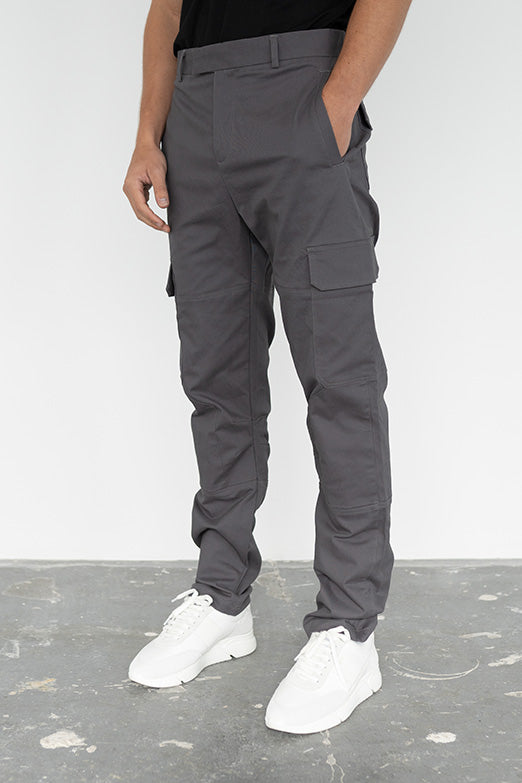 Relaxed Cargos - Charcoal